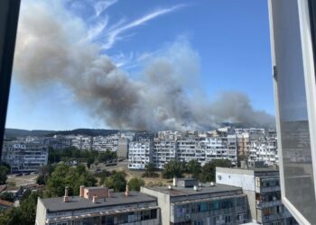 И ЗВЪНРЕДНО: Варна пламна! Адски пожар гори в гъстонаселения район "Владислав Варненчик".