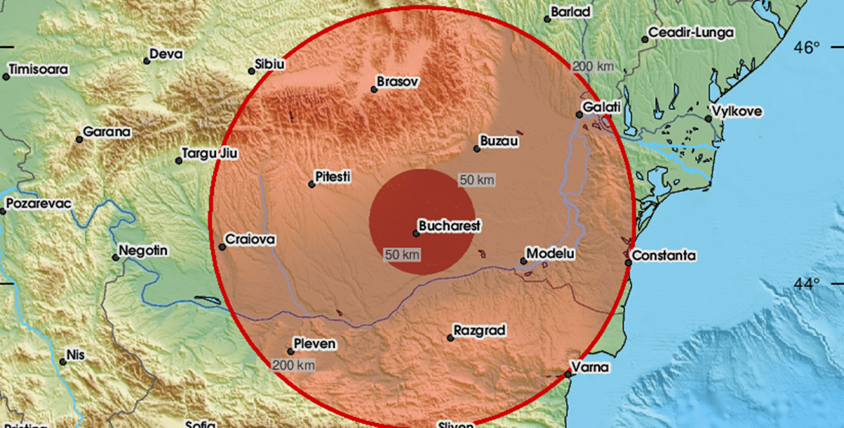 Земетресение от 5 2 по Рихтер удари мощно Румъния Земетресението е