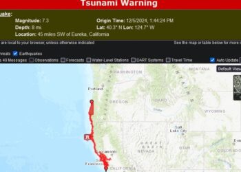 ИЗВЪНРЕДНО!: Земетресение от 7 по Рихтер удари САЩ, предупреждение за цунами в Калифорния (СНИМКИ/ВИДЕО)