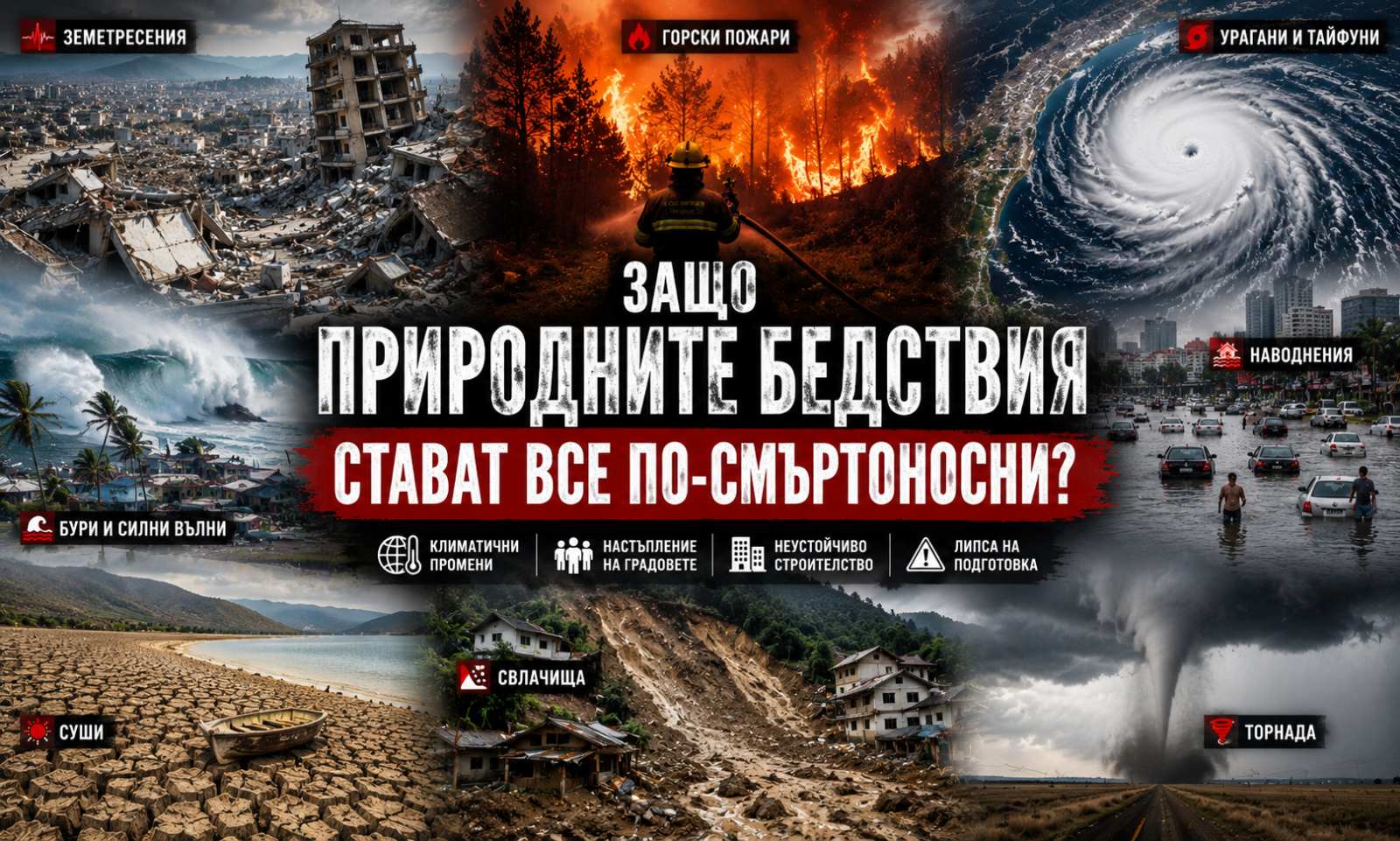 След Венецуела и Турция: Защо природните бедствия стават все по-смъртоносни?