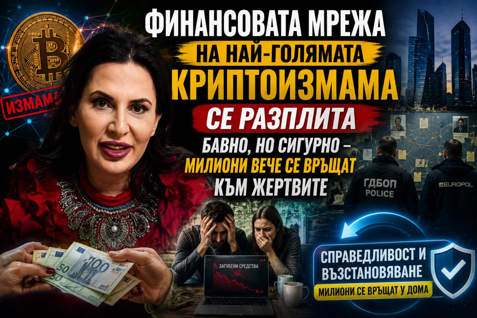8,5 млн. паунда от сметките на Ружа Игнатова се връщат на жертвите – започва разплата за OneCoin