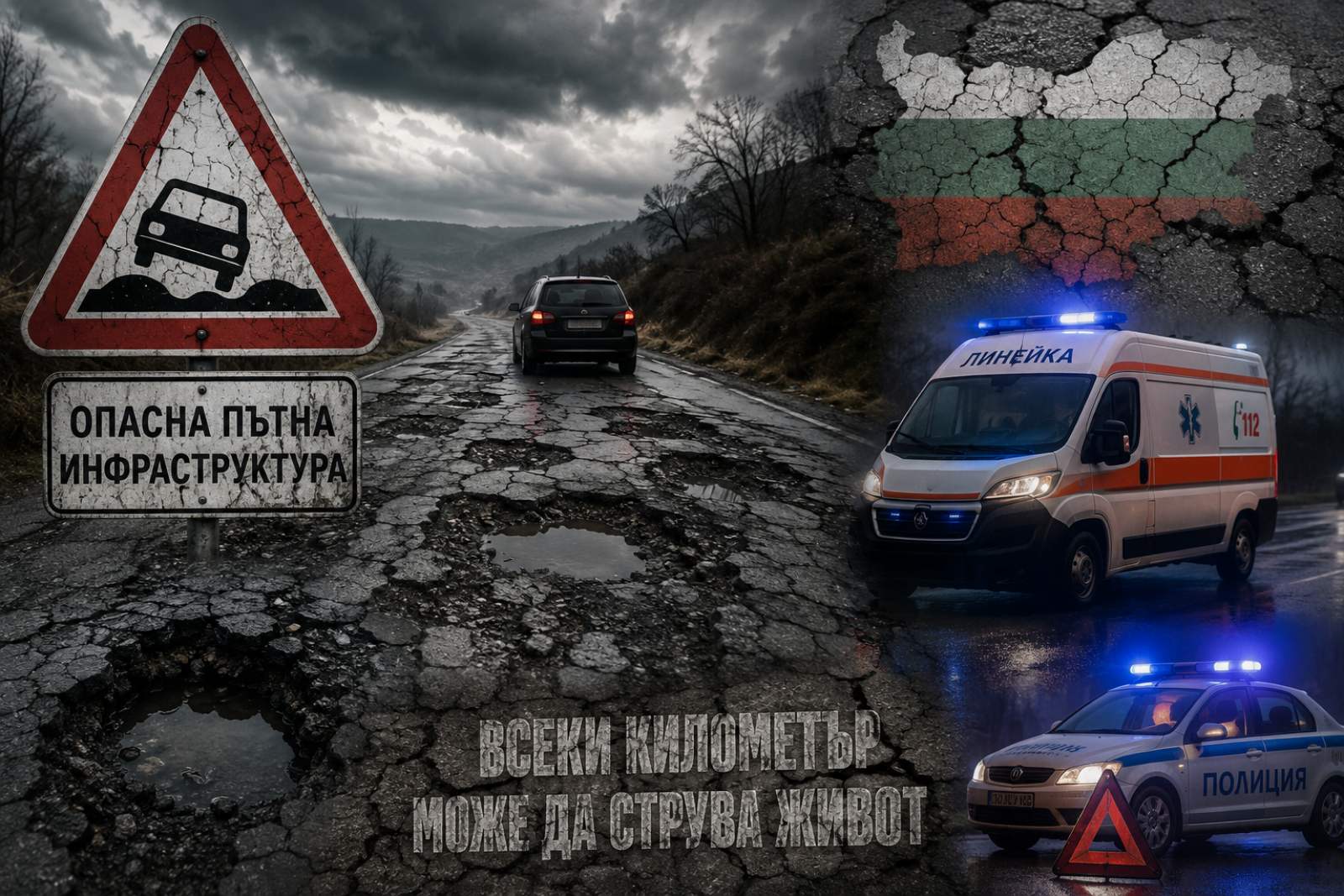 Касапница по асфалта: България влезе в ТОП 3 на Европа с пътища убийци!