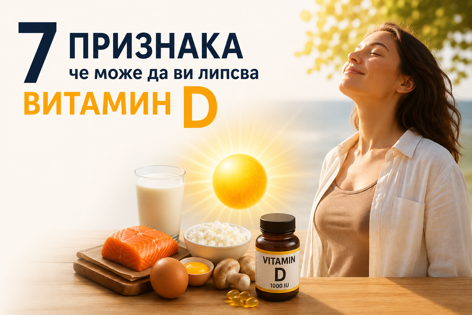 Постоянно сте уморени? 7 признака, че може да ви липсва витамин D