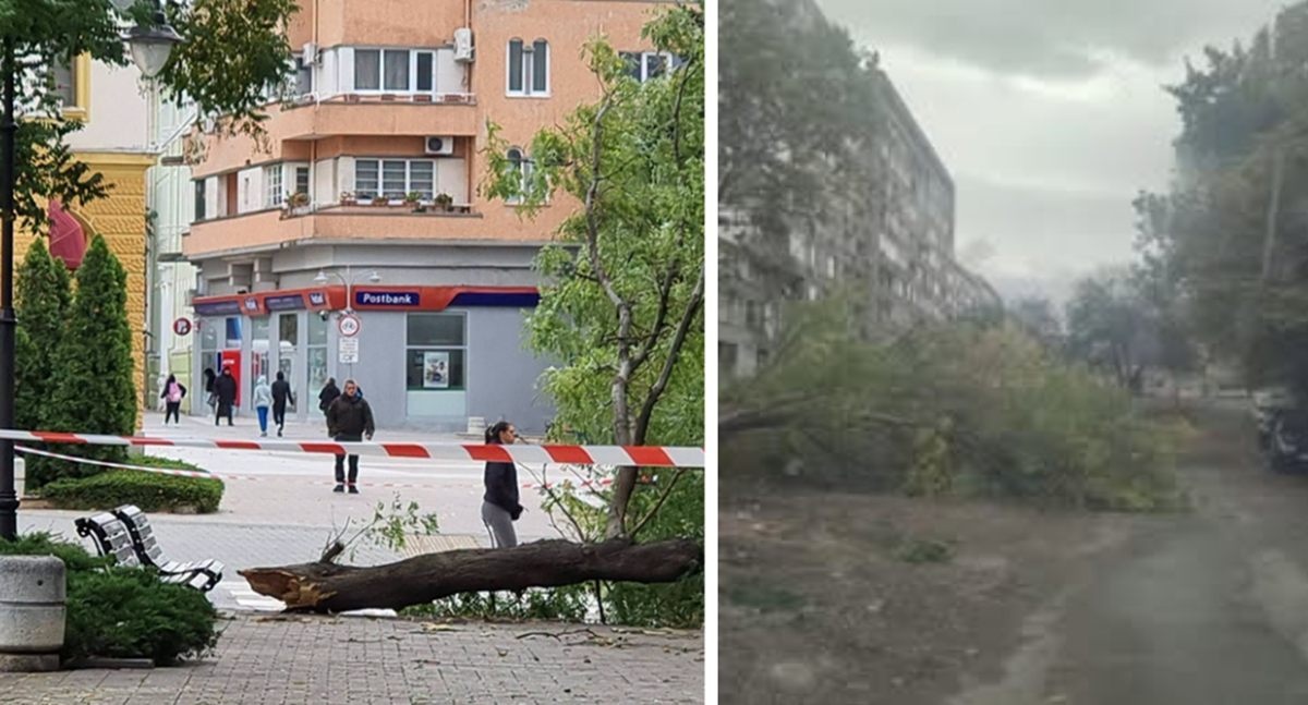 Апокалипсис в Сливен - ураганен вятър помете всичко!: Затварят училищата, потрошен е хотелски комплекс, мъж се бори за живота си... (СНИМКИ/ВИДЕО)