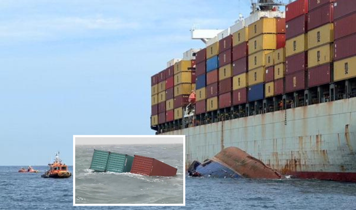 Тревога в Черно море след удара по кораба CONTSHIP JET!: Над 20 контейнера са паднали в морето - в тях има запалими газове и опасни вещества!