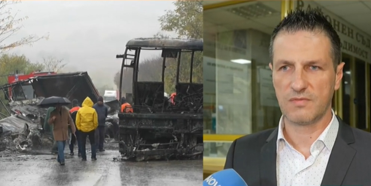 Ужасът край Масларево! Автобусът се ударил в горящите тирове, докато студентите спели (ВИДЕО)