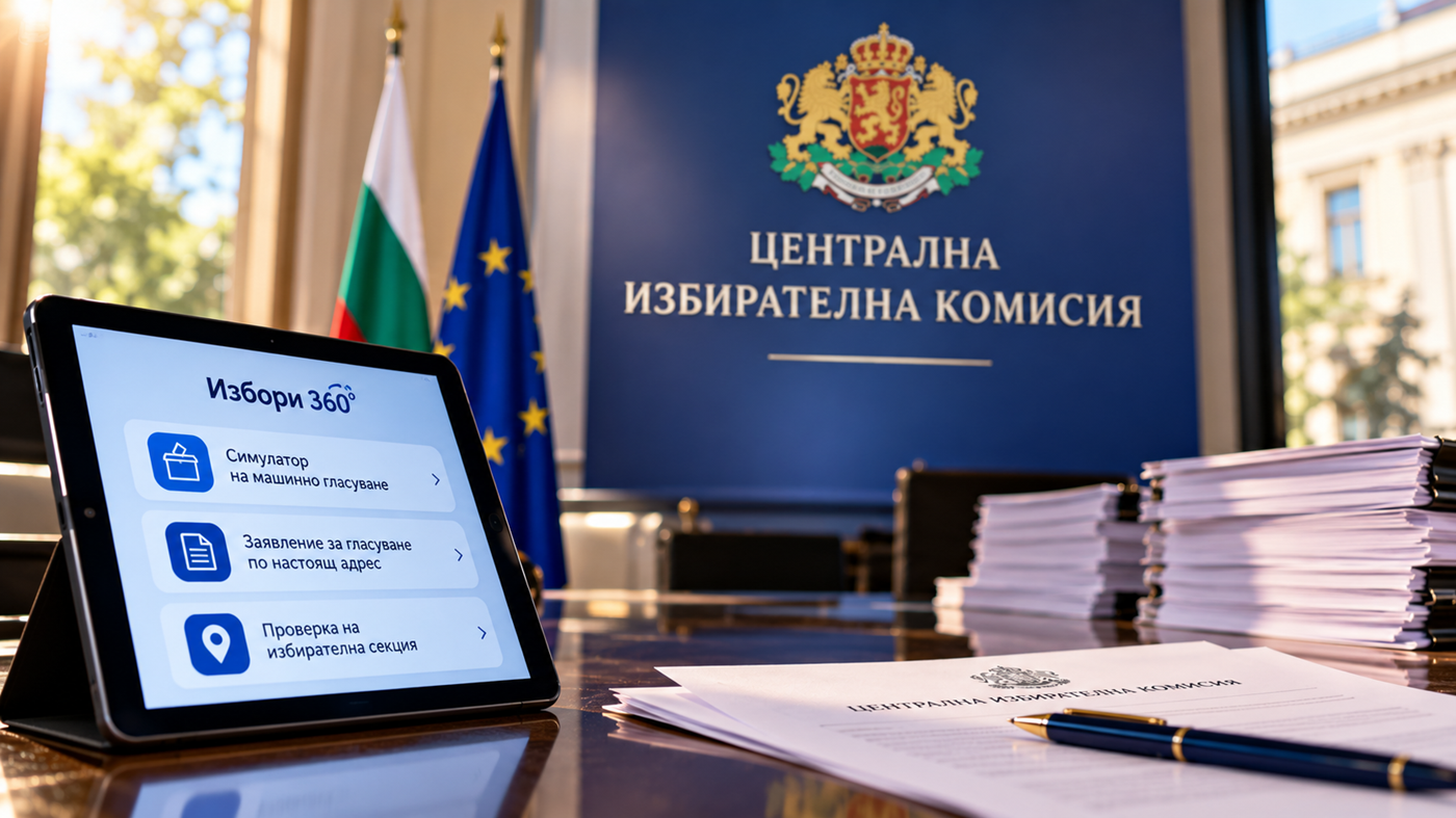 ЦИК пусна приложението „Избори 360°“: ето какво можете да направите от телефона си